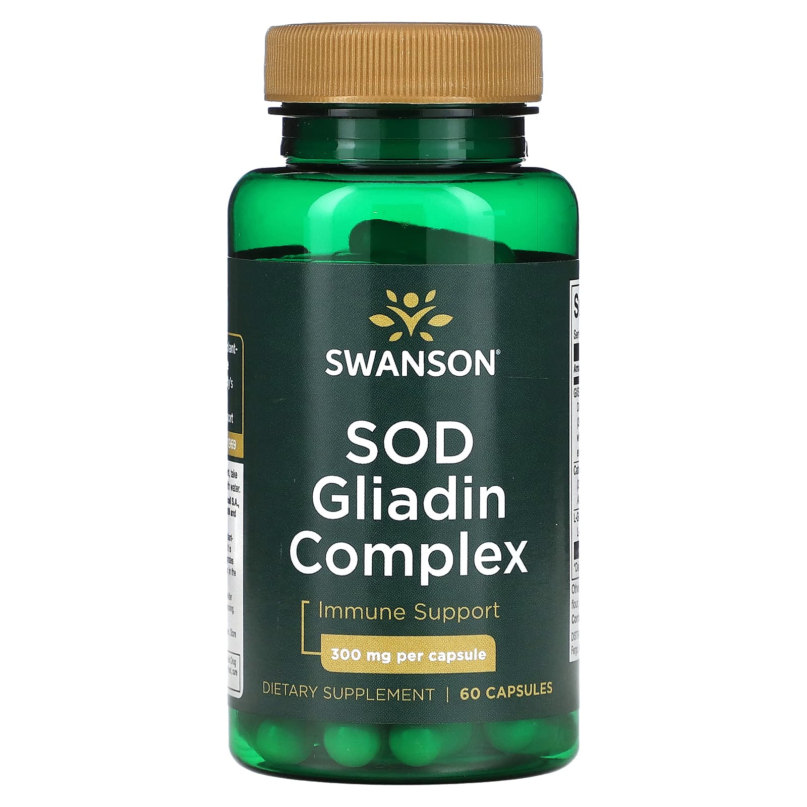 Swanson, SOD Gliadin Complex, 300 mg, 60 Capsules - Image 1