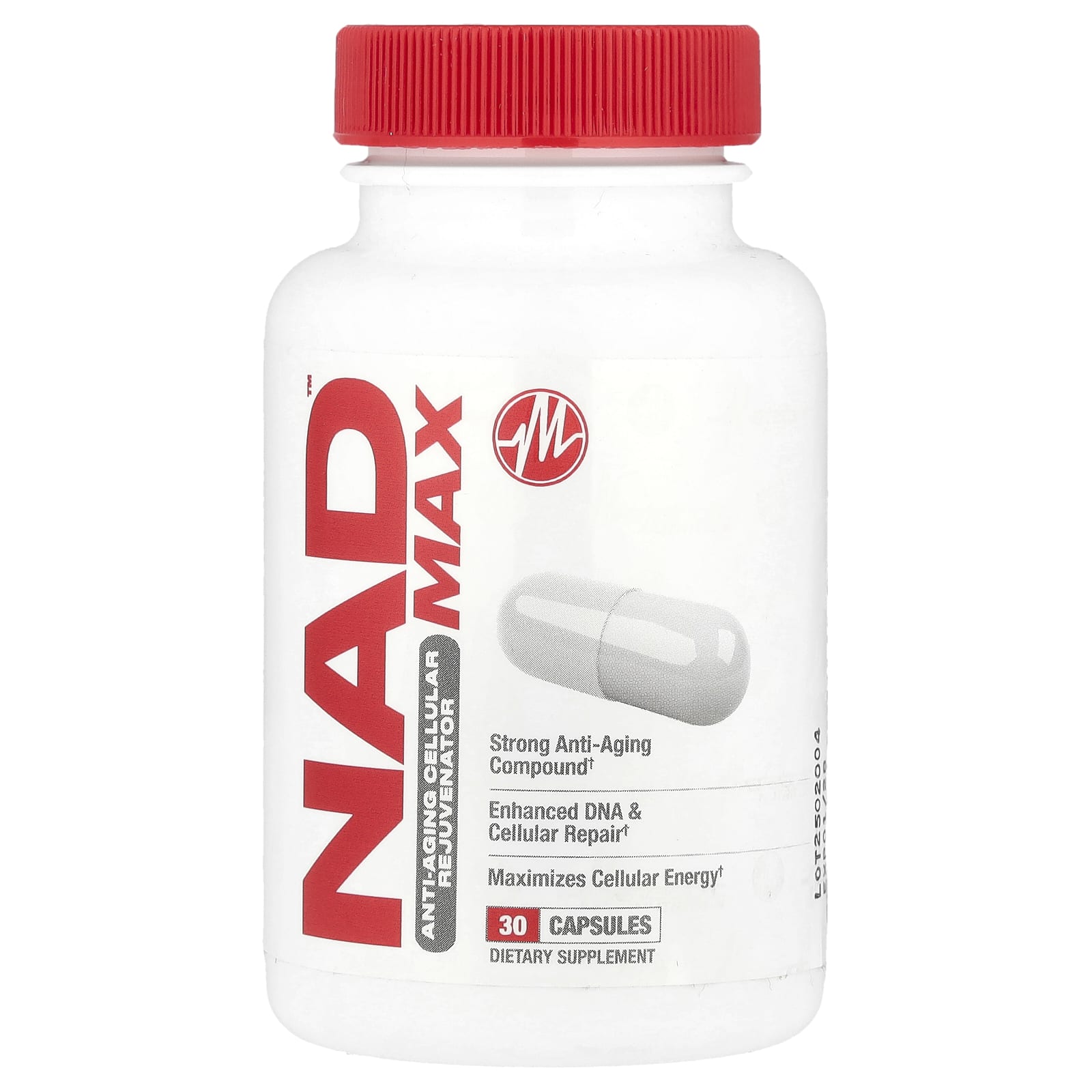 Metabolic Nutrition, NAD MAX™ , Anti-Aging Cellular Rejuvenator, 30 Capsules - Image 1