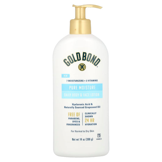 Gold Bond Pure Moisture Daily Body & Face Lotion (14 oz) - Image 1
