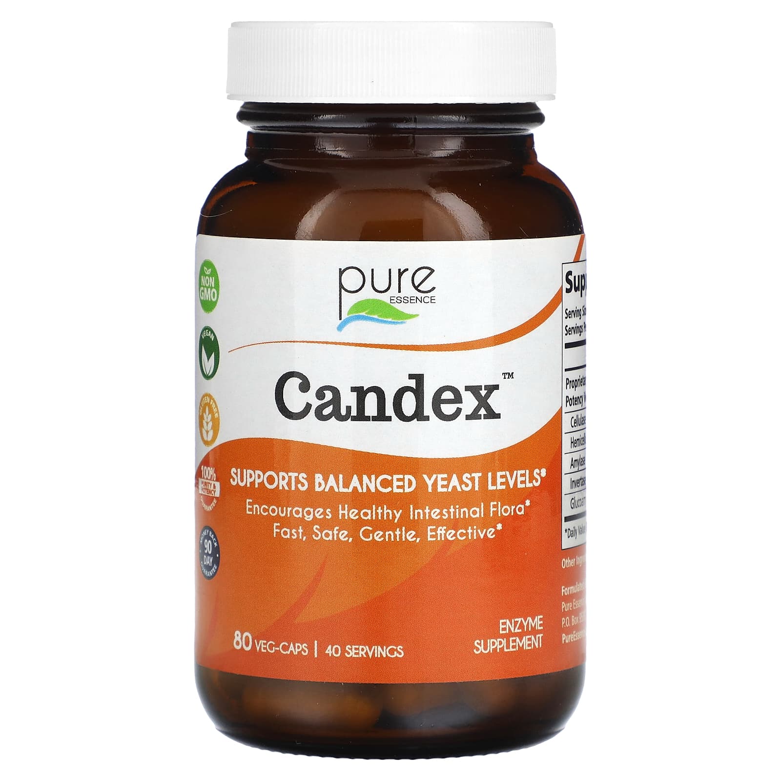 Pure Essence, Candex, 80 Veg-Caps - Image 1