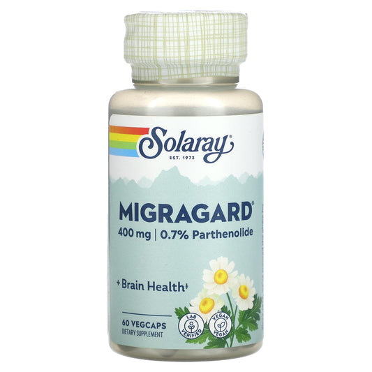 Solaray, MigraGard, 400 mg, 60 VegCaps - Image 1