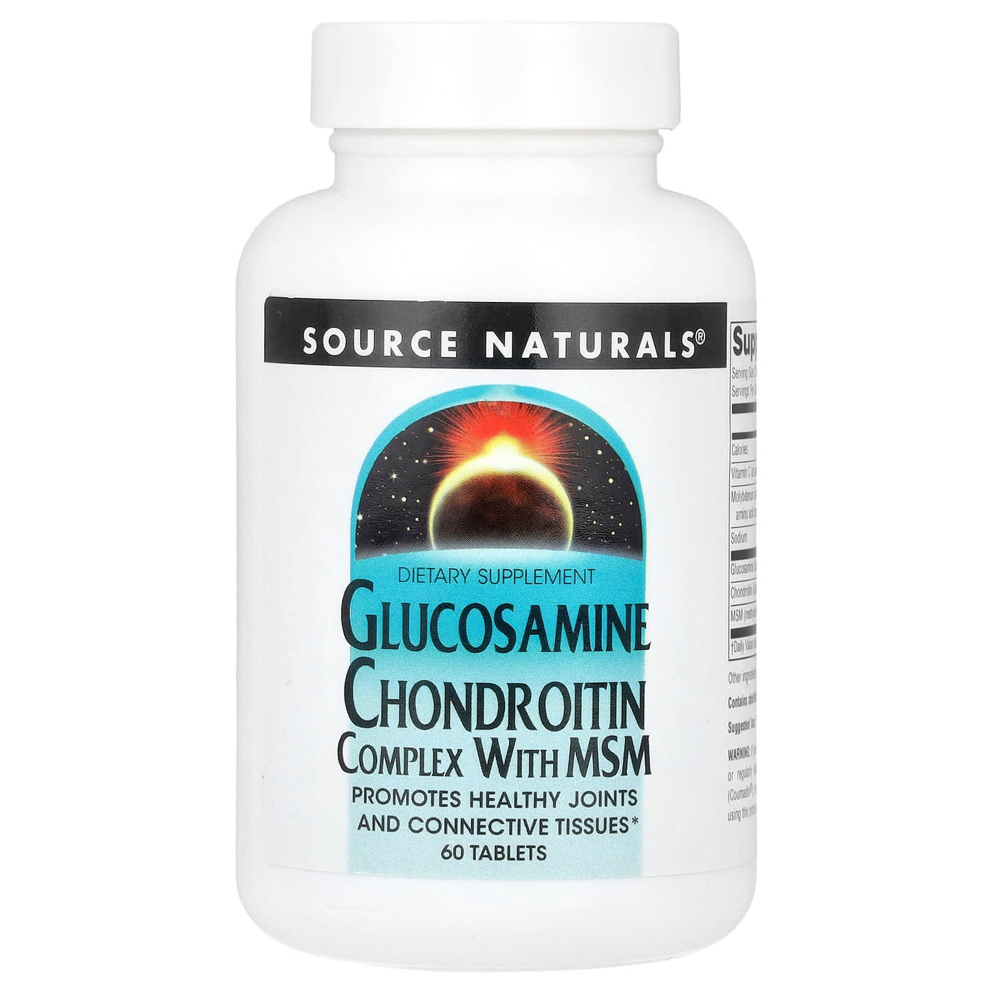 Source Naturals, Glucosamine Chondroitin Complex With MSM, 60 Tablets - Image 1