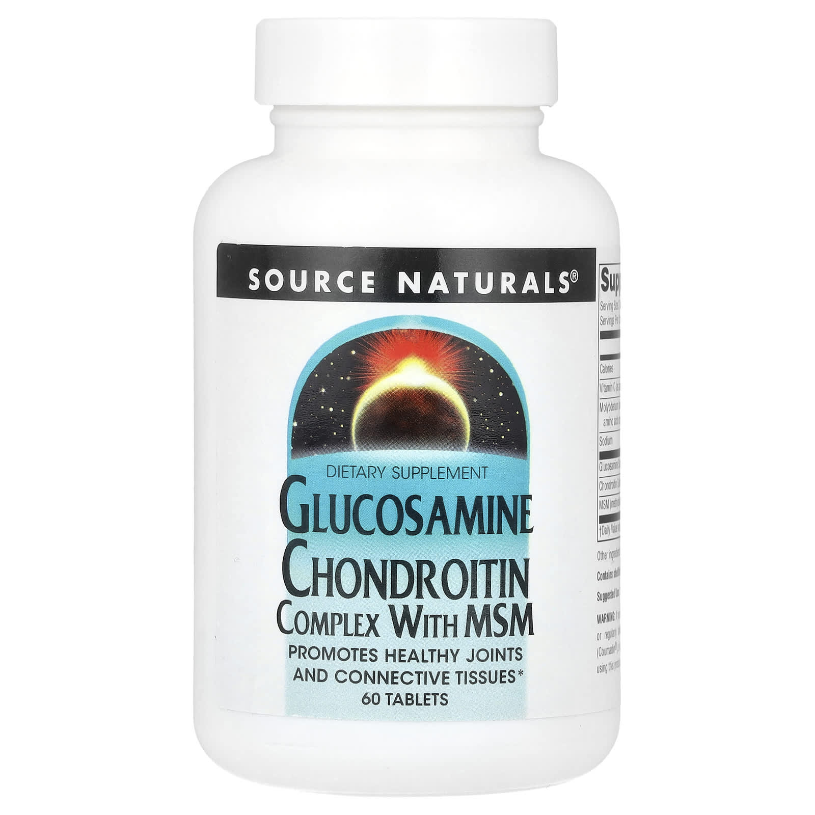 Source Naturals, Glucosamine Chondroitin Complex With MSM, 60 Tablets - Image 1