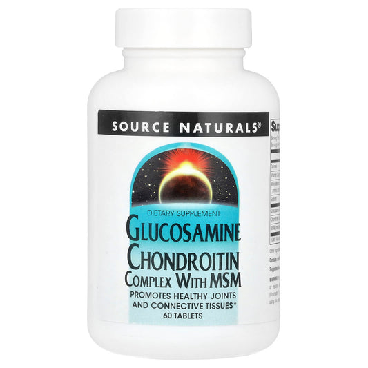 Source Naturals, Glucosamine Chondroitin Complex With MSM, 60 Tablets - Image 1