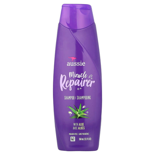 Aussie Miracle Repair Shampoo with Aloe for Damaged Hair - Image 1