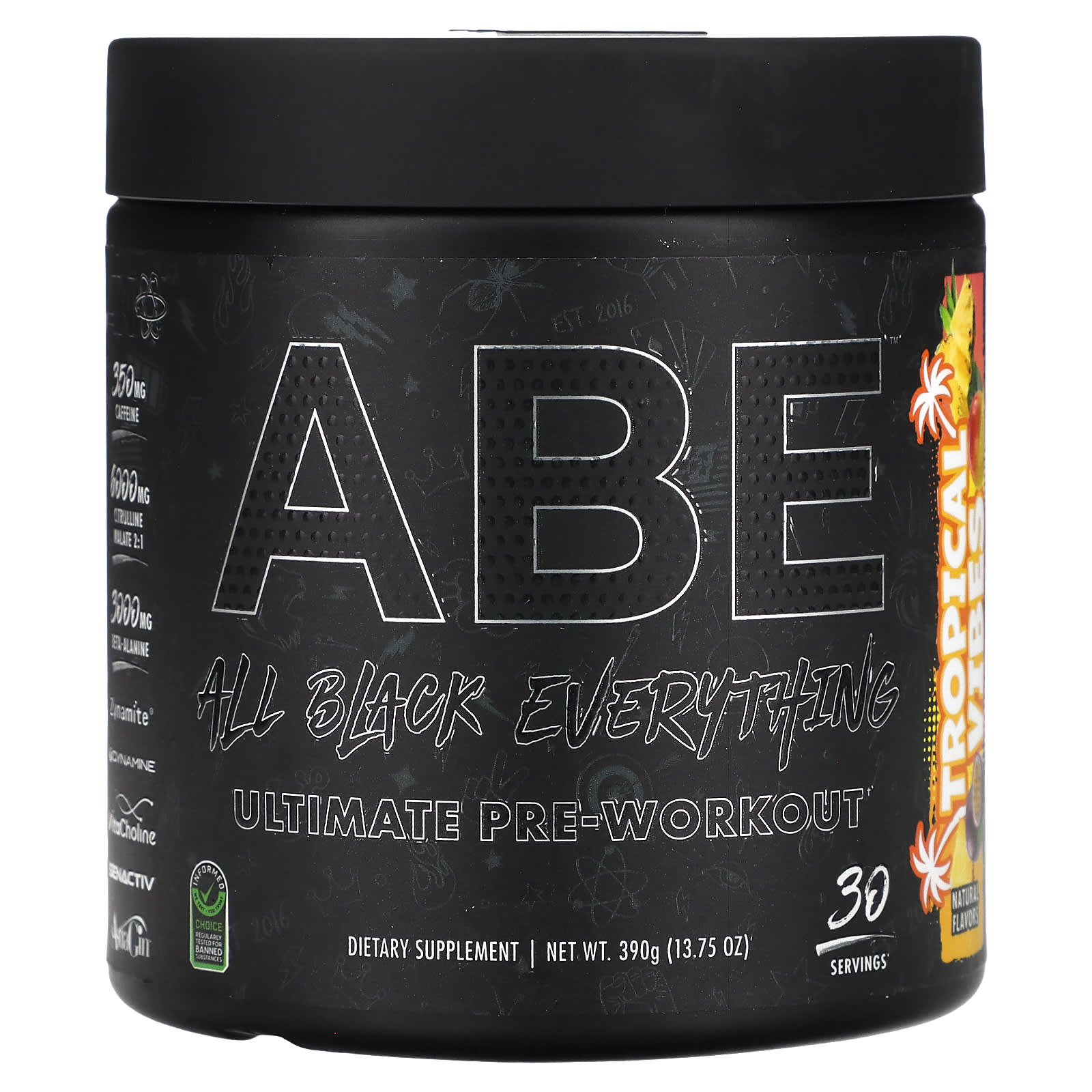 ABE Ultimate Pre-Workout - Tropical Vibes, Boost Energy & Endurance - Image 1