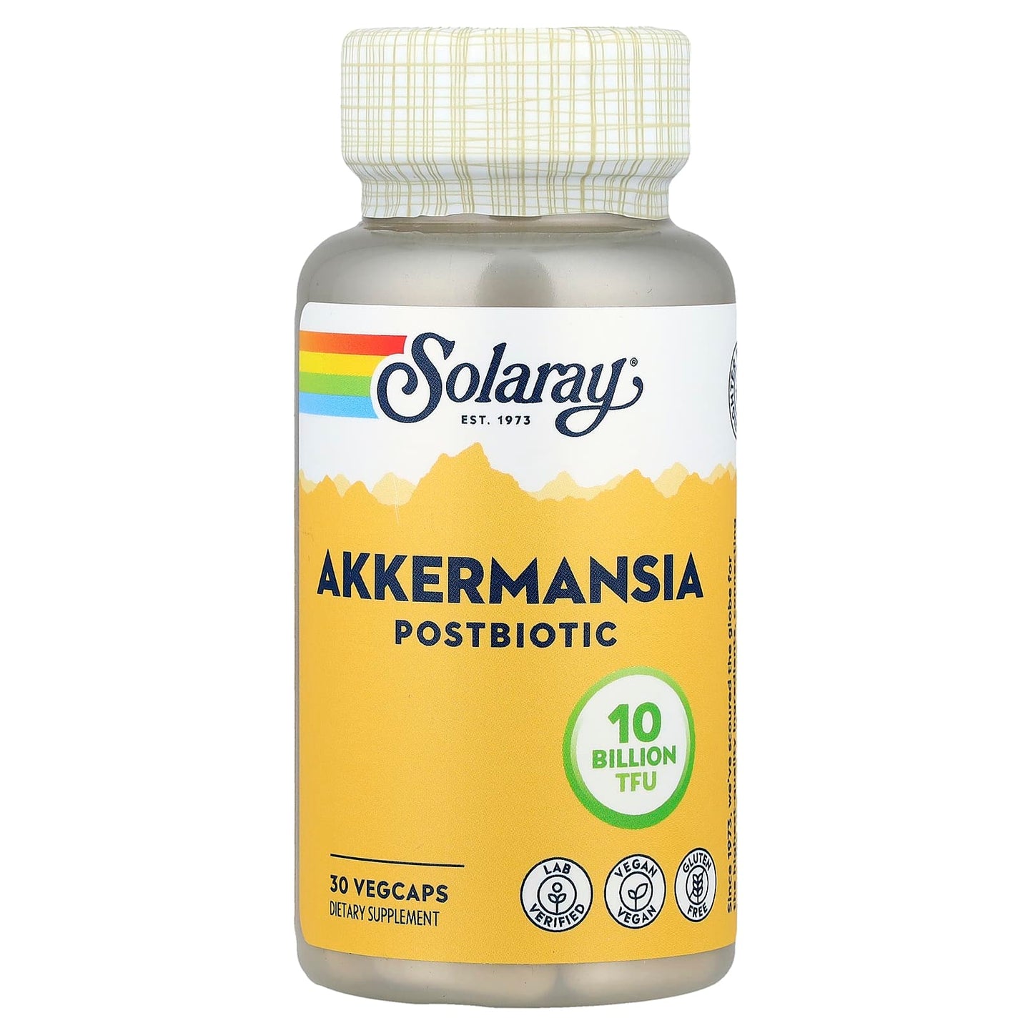 Solaray, Akkermansia Postbiotic, 10 Billion TFU, 30 VegCaps - Image 1