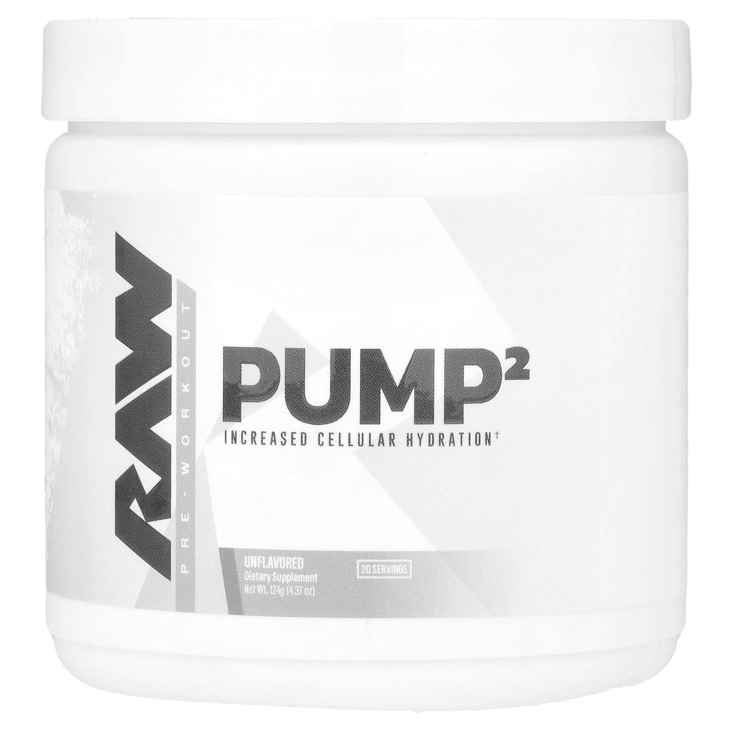 Raw Nutrition, Pump 2, Pre-Workout, Unflavored, 4.37 oz (124 g) - Image 1