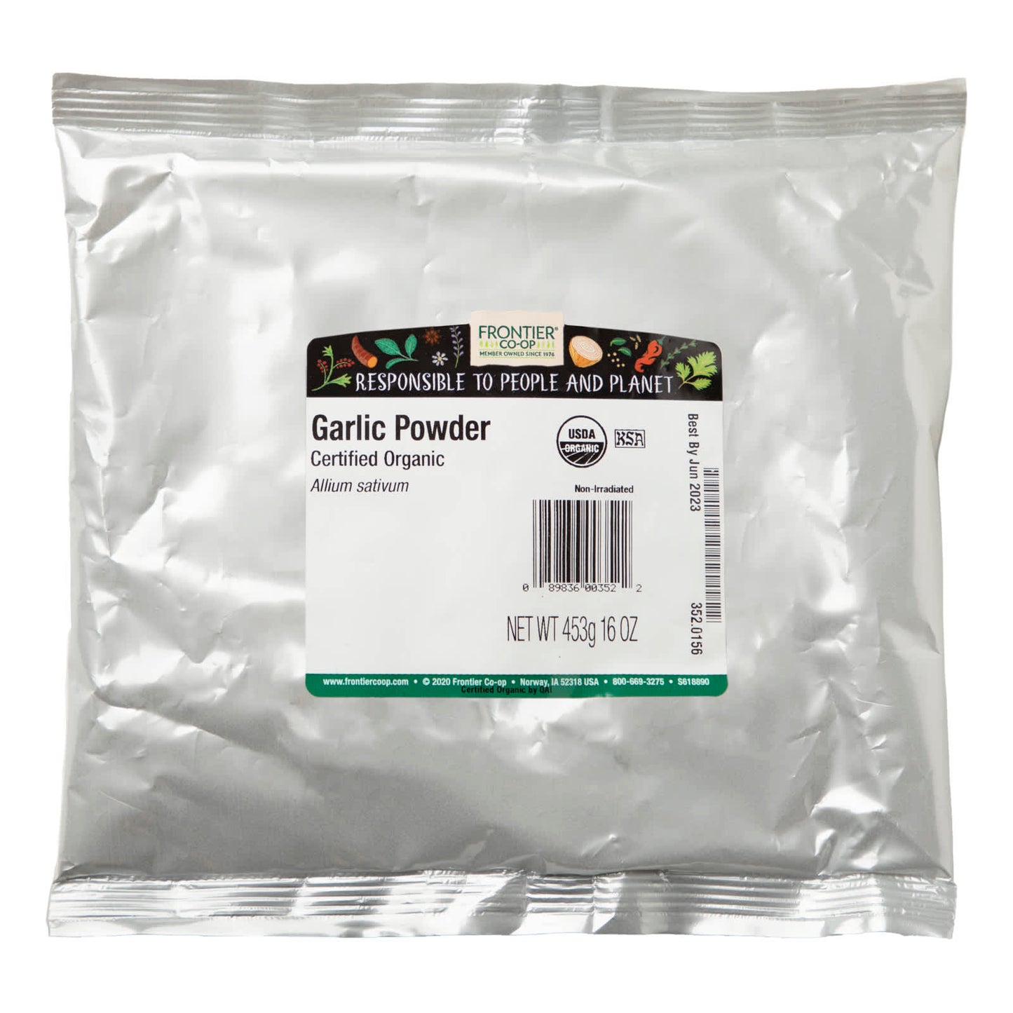 Organic Garlic Powder by Frontier Co-op, 16 oz (453g) - USDA Certified - Image 2