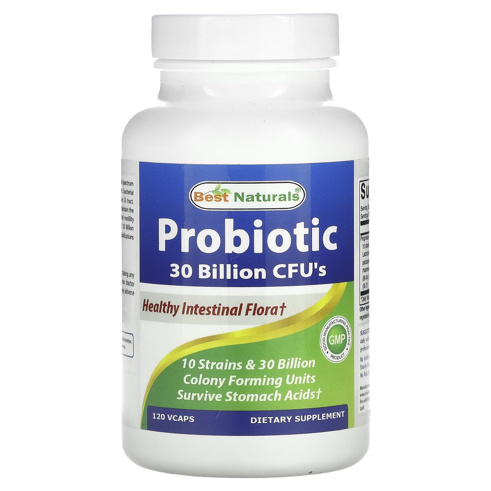 Best Naturals Probiotic 30 Billion CFU's for Healthy Digestion - Image 1