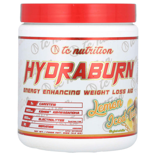 TC Nutrition, Hydraburn, Energy Enhancing Weight Loss Aid, Lemon Iced Tea, 11.11 oz (315 g)