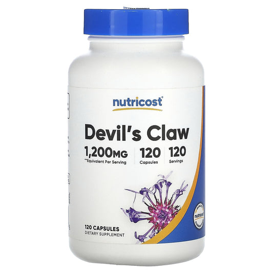Nutricost, Devil's Claw, 1,200 mg , 120 Capsules - Image 1