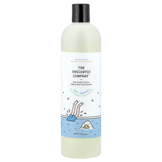 The Unscented Company, Kids, Big Bubble Bath, Fragrance Free, 16.9 fl oz (500 ml) - Image 1