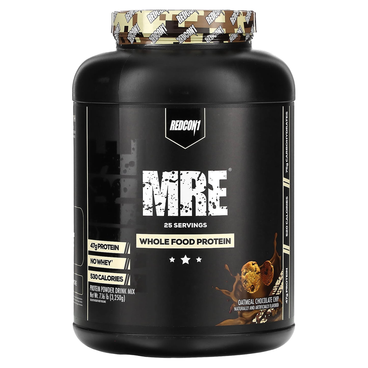 Redcon1, MRE, Whole Food Protein, Oatmeal Chocolate Chip, 7.16 lb (3,250 g) - Image 1