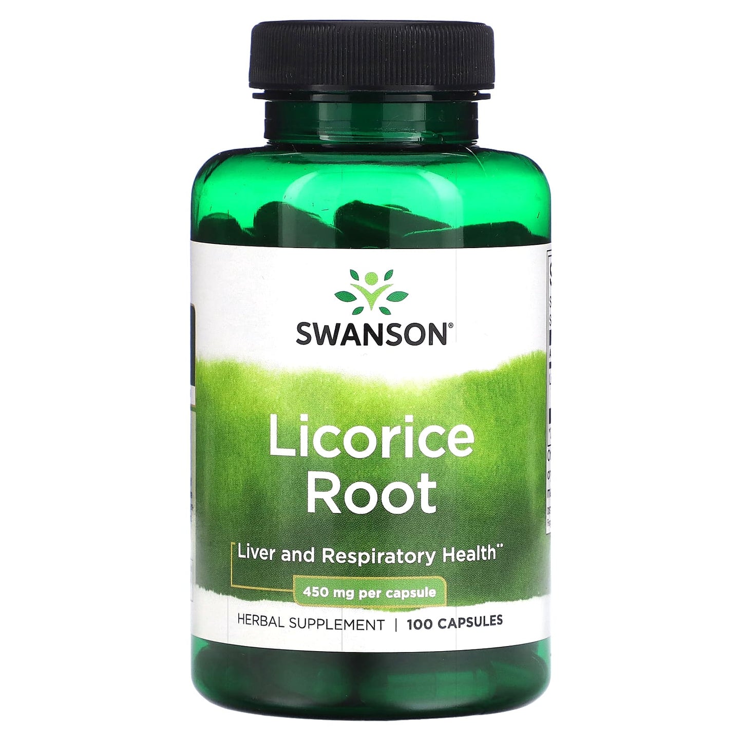 Swanson, Licorice Root, 450 mg, 100 Capsules - Image 1