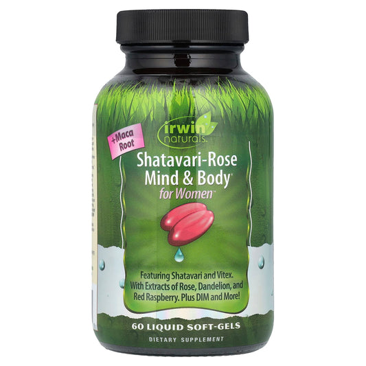 Shatavari-Rose Mind & Body Liquid Soft-Gels for Women's Wellness - Image 1