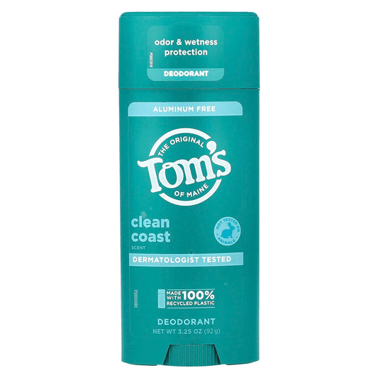 Tom's of Maine, Aluminum Free Deodorant, Clean Coast, 3.25 oz (92 g) - Image 1