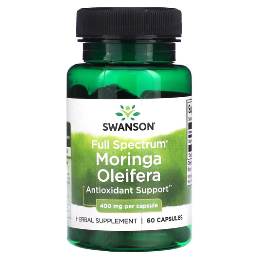 Swanson, Full Spectrum Moringa Oleifera, 400 mg, 60 Capsules - Image 1