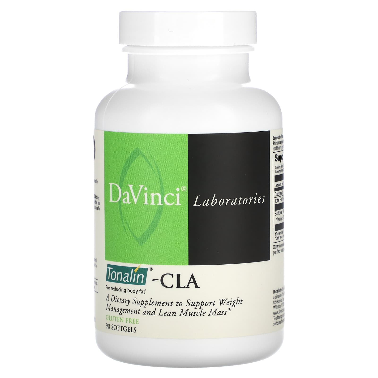 CLA Supplements for Weight Loss & Lean Muscle by DaVinci Laboratories - Image 1