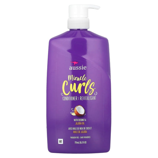 Aussie Coconut & Jojoba Oil Conditioner for Curly Hair 26.2 fl oz - Image 1