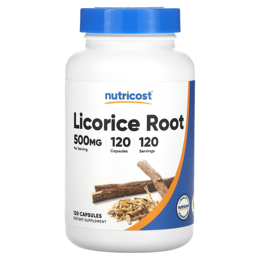 Nutricost, Licorice Root, 500 mg, 120 Capsules - Image 1