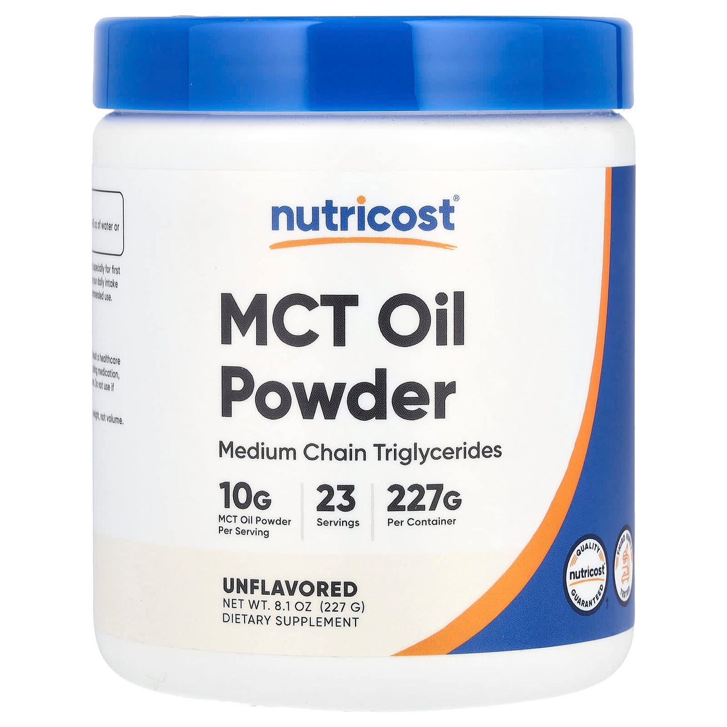 Nutricost, MCT Oil Powder, Unflavored, 8.1 oz (227 g) - Image 1