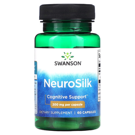 Swanson, NeuroSilk, 200 mg, 60 Capsules - Image 1
