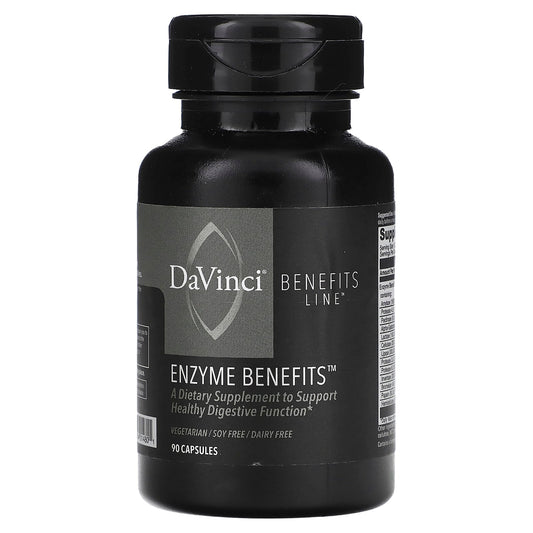 DaVinci Labs Enzyme Benefits Supplement for Healthy Digestion, 90 Capsules - Image 1