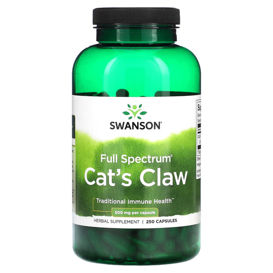 Swanson, Full Spectrum Cat's Claw, 500 mg, 250 Capsules - Image 1
