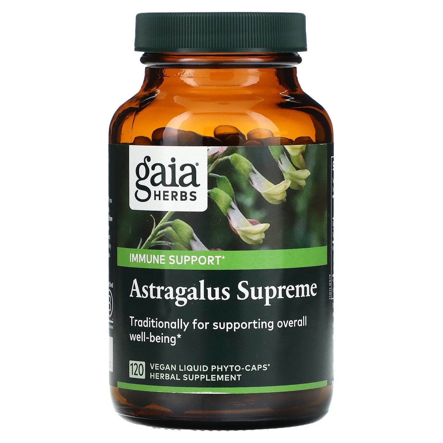 Gaia Herbs Astragalus Supreme - 120 Vegan Liquid Phyto-Caps for Immune Support - Image 1