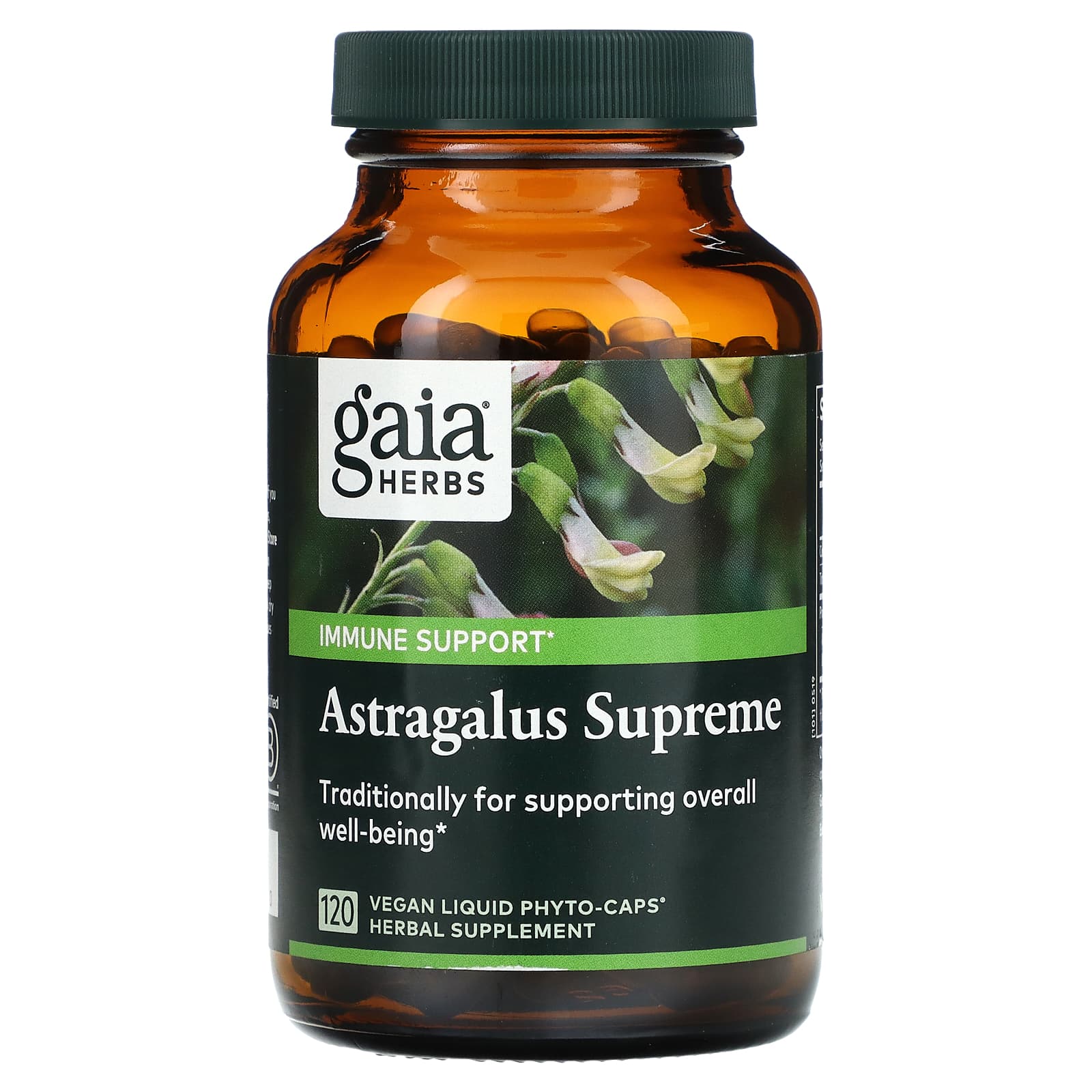 Gaia Herbs Astragalus Supreme - 120 Vegan Liquid Phyto-Caps for Immune Support - Image 1
