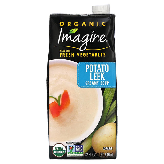 Organic Creamy Potato Leek Soup - USDA Certified - 32 fl oz - Image 1