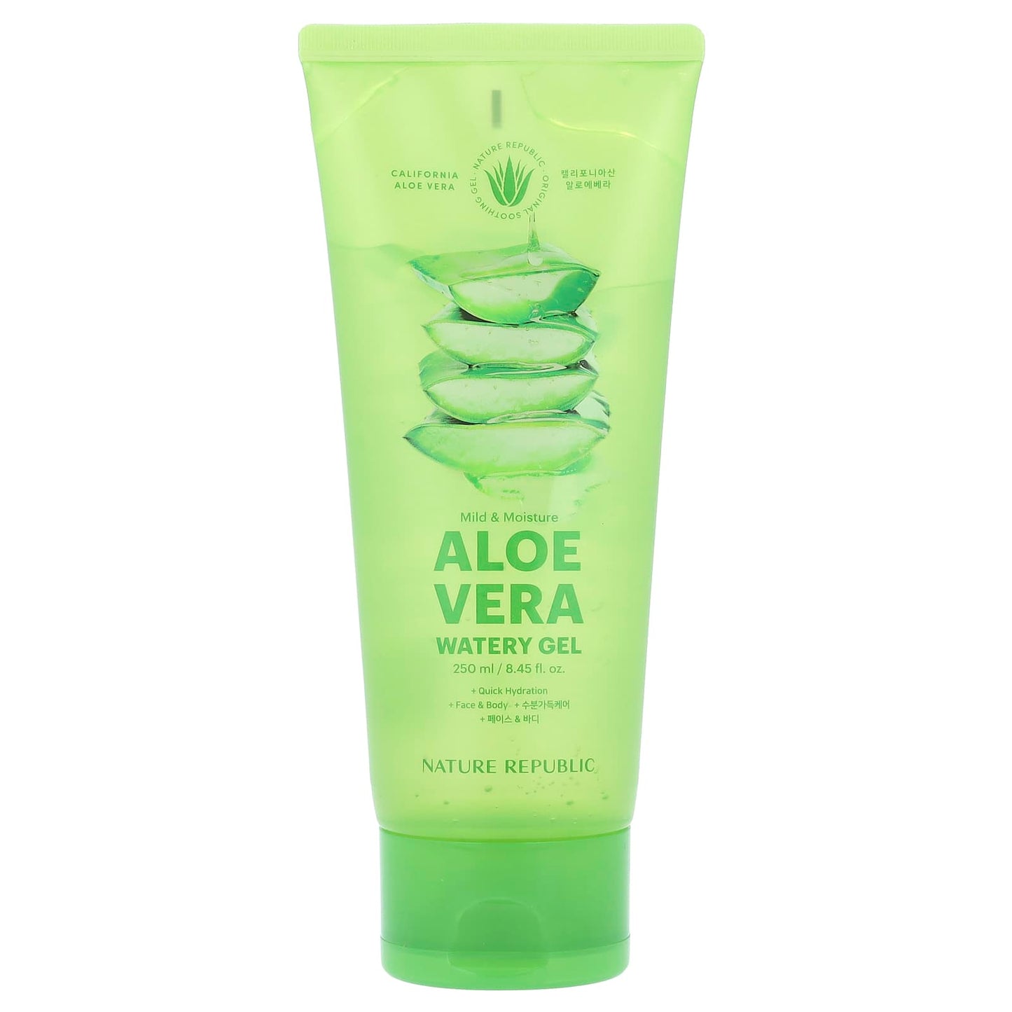 Nature Republic, Mild & Moisture Aloe Vera Watery Gel, 8.45 fl oz (250 ml) - Image 1