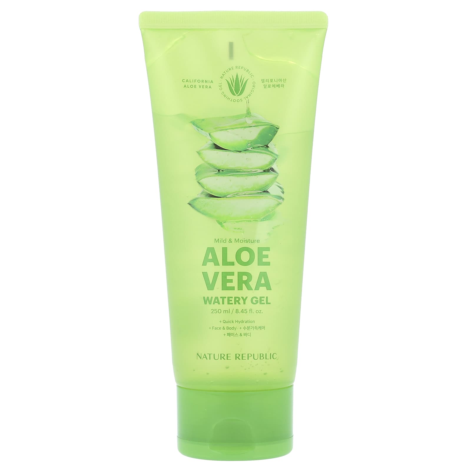 Nature Republic, Mild & Moisture Aloe Vera Watery Gel, 8.45 fl oz (250 ml) - Image 1