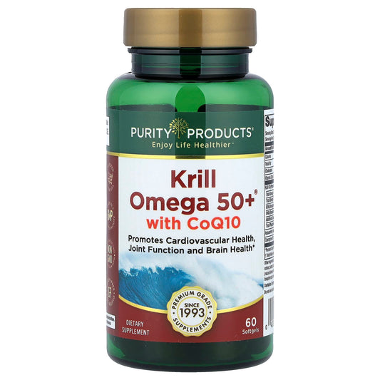 Purity Products, Krill Omega 50+® with  CoQ10, 60 Softgels - Image 1