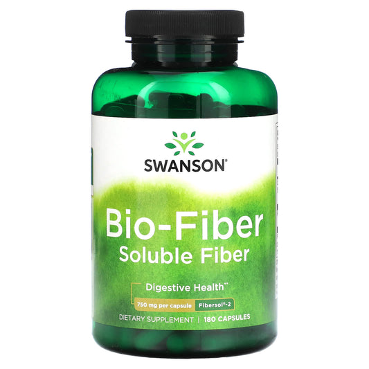 Swanson, Bio-Fiber, 750 mg, 180 Capsules - Image 1