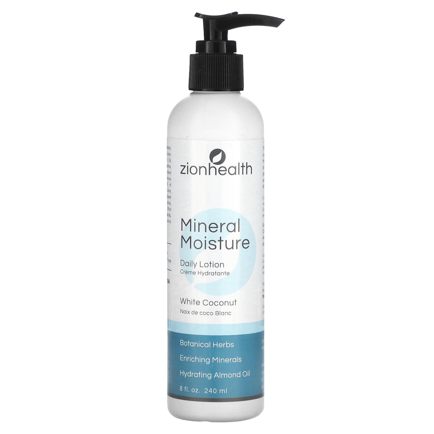 Zion Health, Mineral Moisture Daily Lotion, White Coconut, 8 fl oz (240 ml) - Image 1