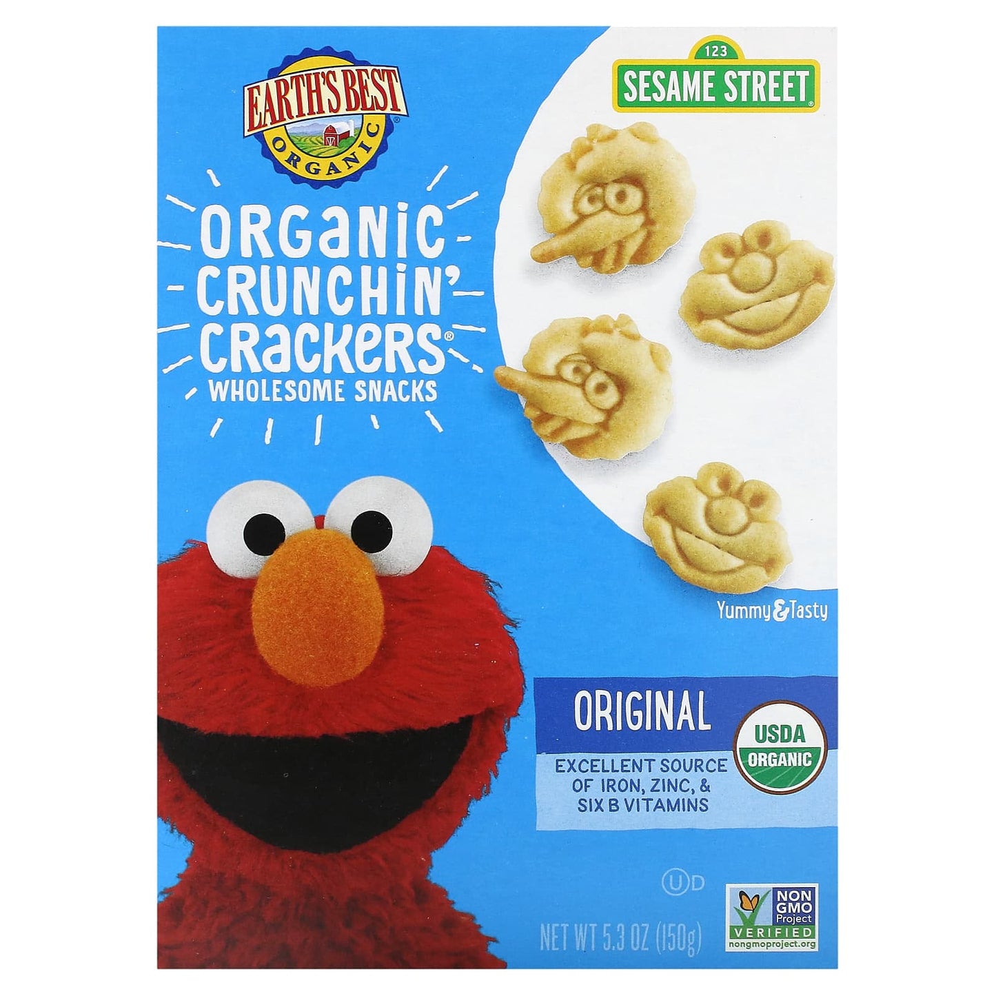 Earth's Best Organic Crunchin' Crackers - Healthy Snack for Toddlers - Image 1