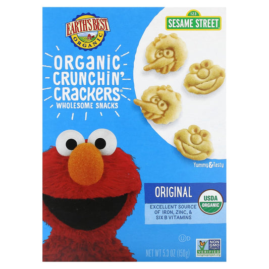 Earth's Best Organic Crunchin' Crackers - Healthy Snack for Toddlers - Image 1