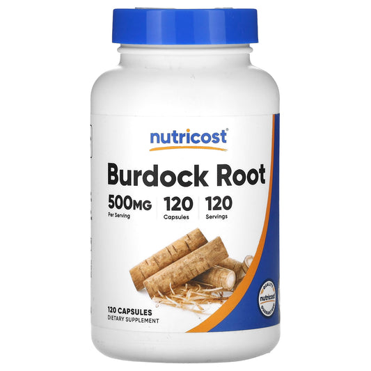 Nutricost, Burdock Root, 500 mg, 120 Capsules - Image 1