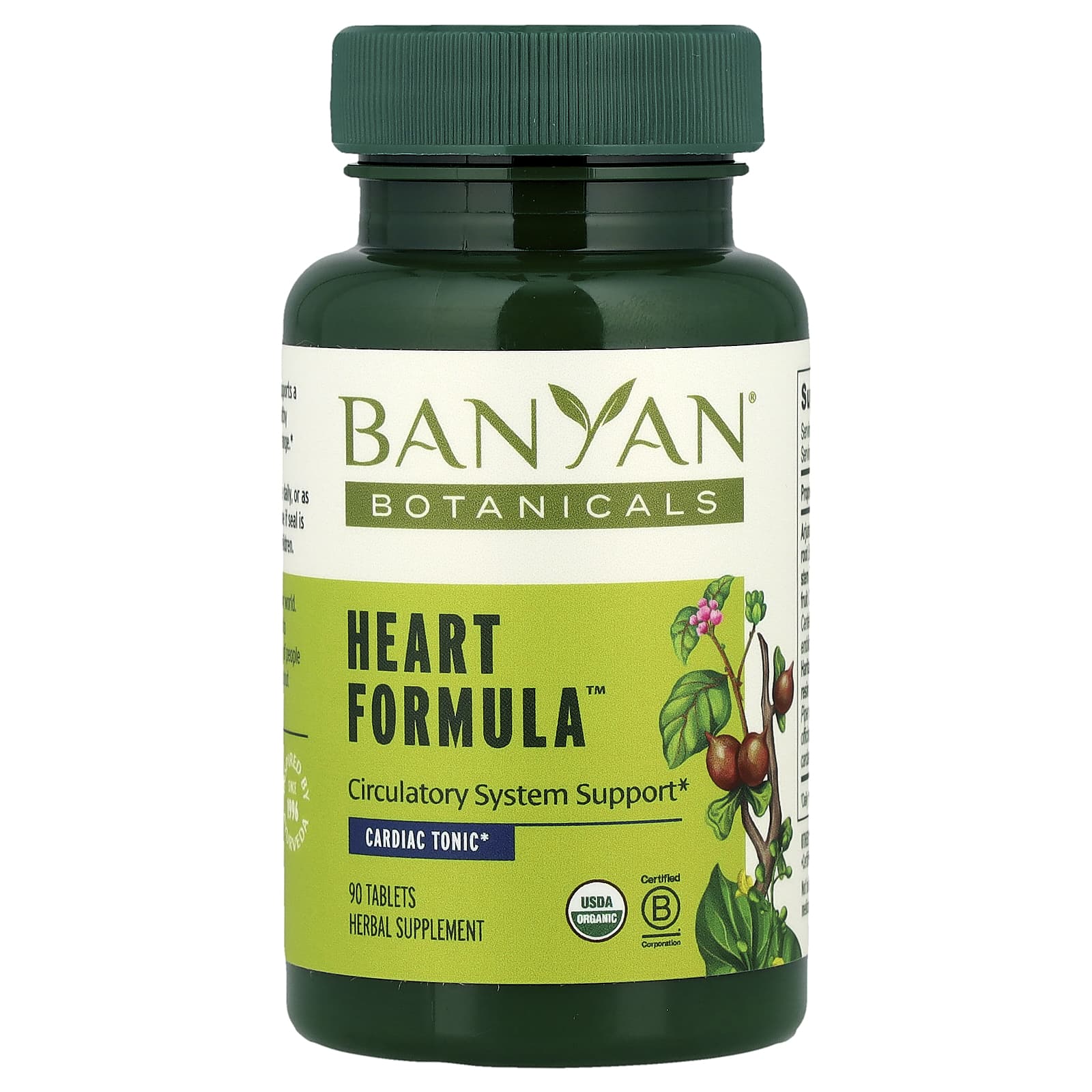 Heart Formula 90 Tablets - USDA Organic Circulatory Support - Image 1