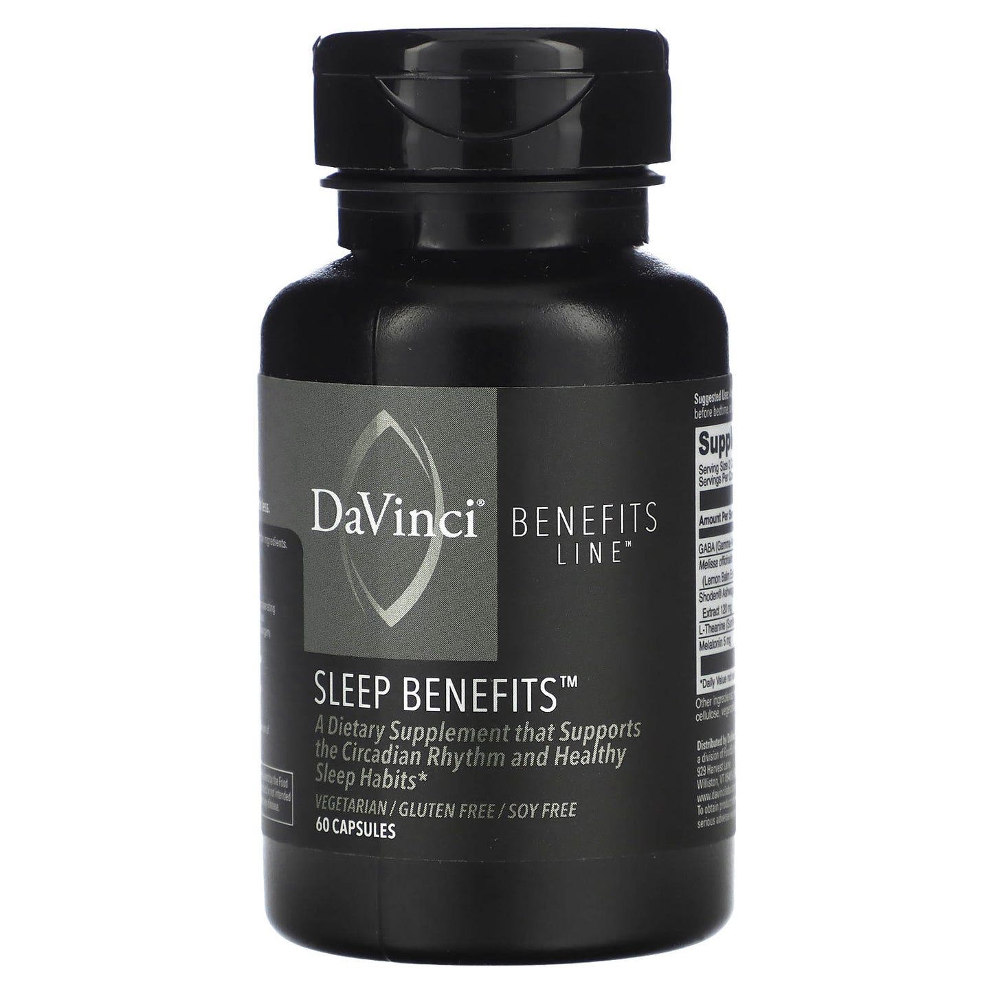 DaVinci Laboratories Sleep Benefits Supplement - 60 Capsules - Image 1