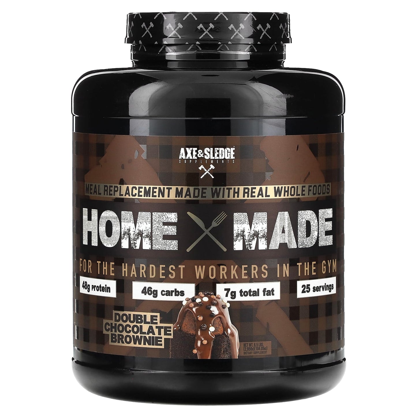 Axe & Sledge Home Made Meal Replacement Double Chocolate Brownie - 6.5 lbs - Image 1