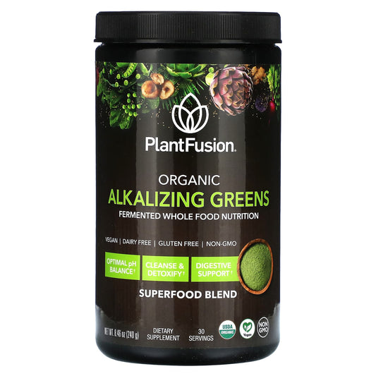 PlantFusion, Organic Alkalizing Greens, 8.46 oz (240 g) - Image 1
