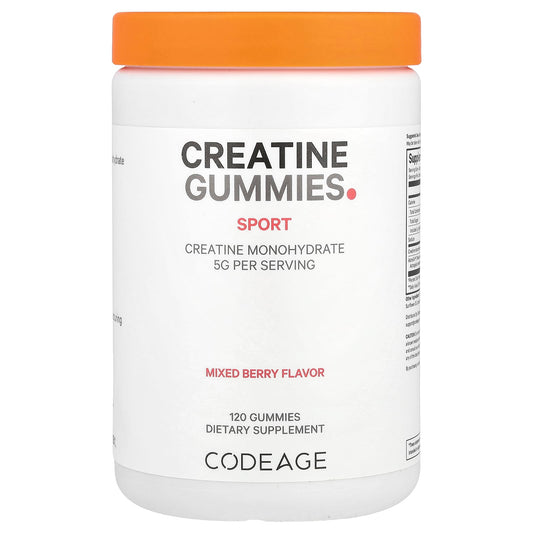 Boost Muscle Strength with Codeage Creatine Gummies, 5000mg, Mixed Berry - Image 1