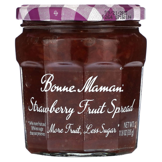Strawberry Fruit Spread by Bonne Maman - 11.8 oz (335g) - Image 1