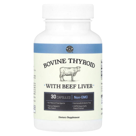 Left Coast Performance, Bovine Thyroid with Beef Liver, 30 Capsules - Image 1