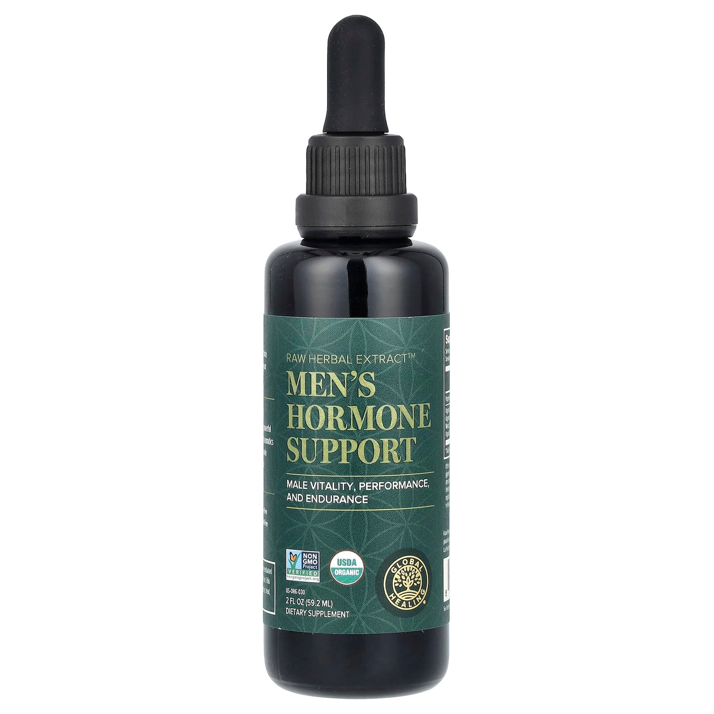 Global Healing Men's Hormone Support & Endurance Formula 2 fl oz - Image 1