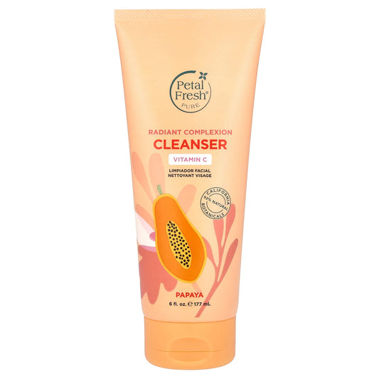 Petal Fresh, Pure, Radiant Complexion Cleanser, Papaya, 6 fl oz (177 ml) - Image 1