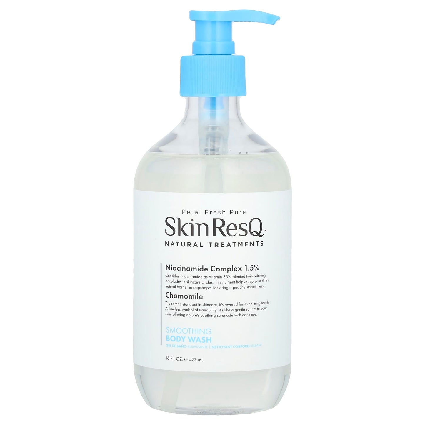Petal Fresh, Skin ResQ Natural Treatments, Smoothing Body Wash, 16 fl oz (473 ml) - Image 1